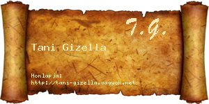 Tani Gizella névjegykártya